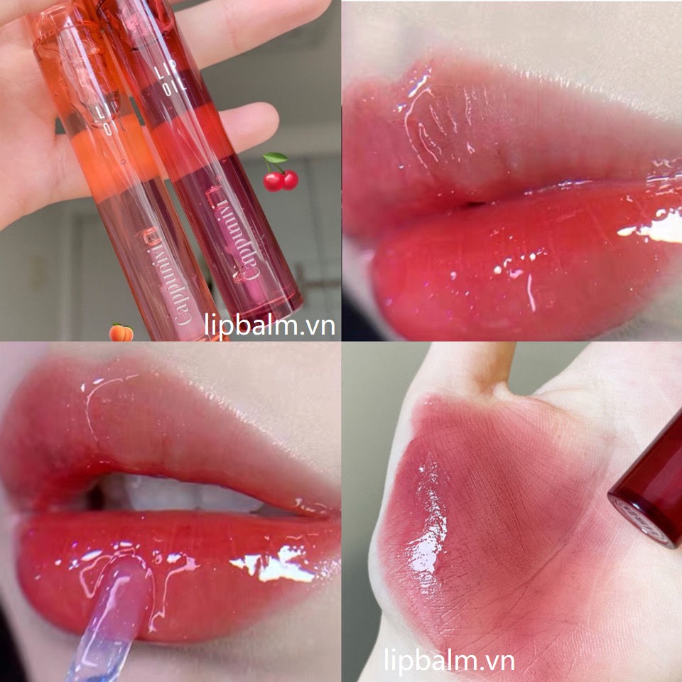 [Hàng mới về] Son bóng trong suốt dưỡng ẩm kéo dài Cappuvini | BigBuy360 - bigbuy360.vn