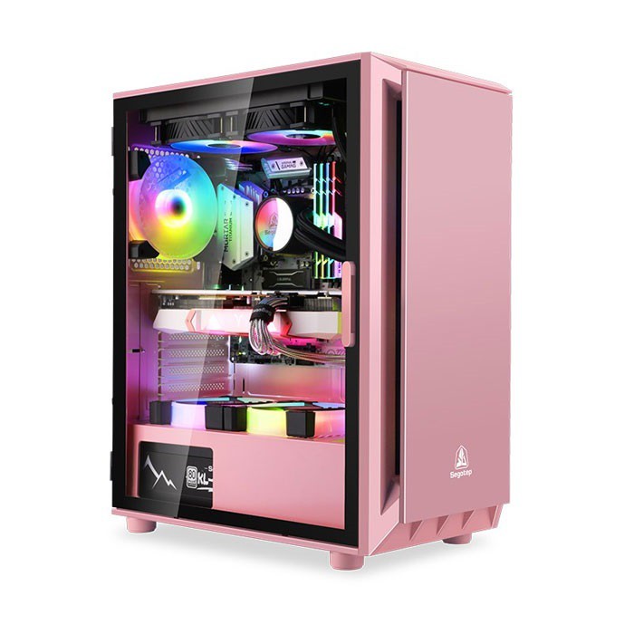 Thùng máy Case Segotep GANK5 Pink (No Fan)