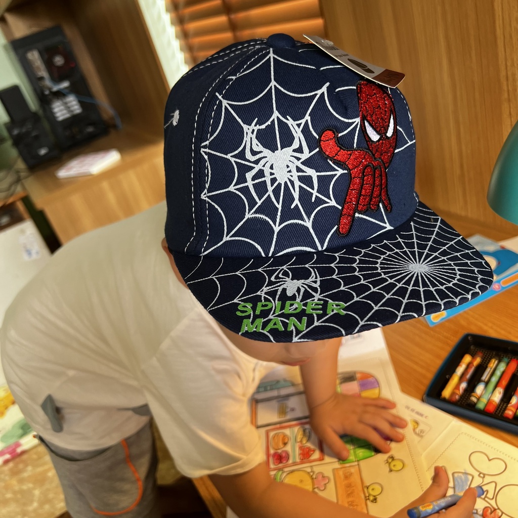 Mũ lưỡi trai thêu hình người nhện thời trang cho bé - SUMO KIDS