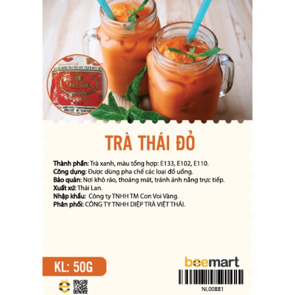 Trà thái đỏ 50gr