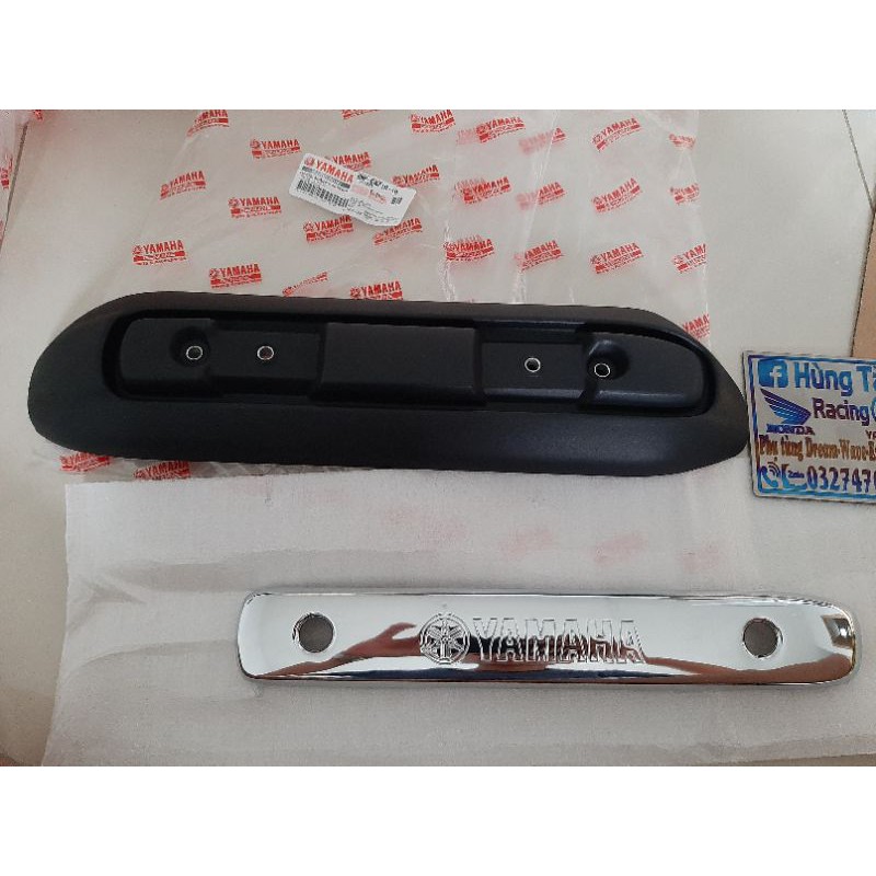 Cặp ốp vĩ che pô ống xã xe ga MiO zin yamaha chính hãng