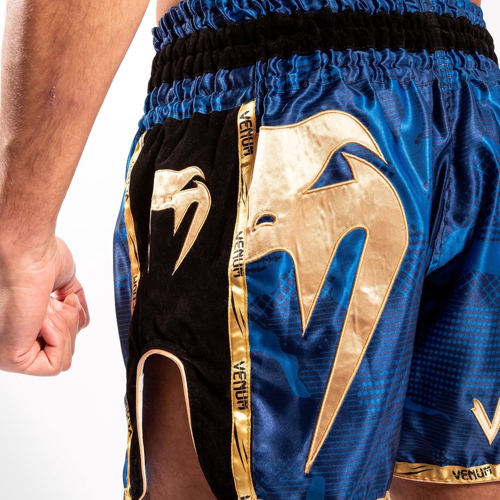 Quần Muay Thai Venum Giant Camo - Blue/Gold