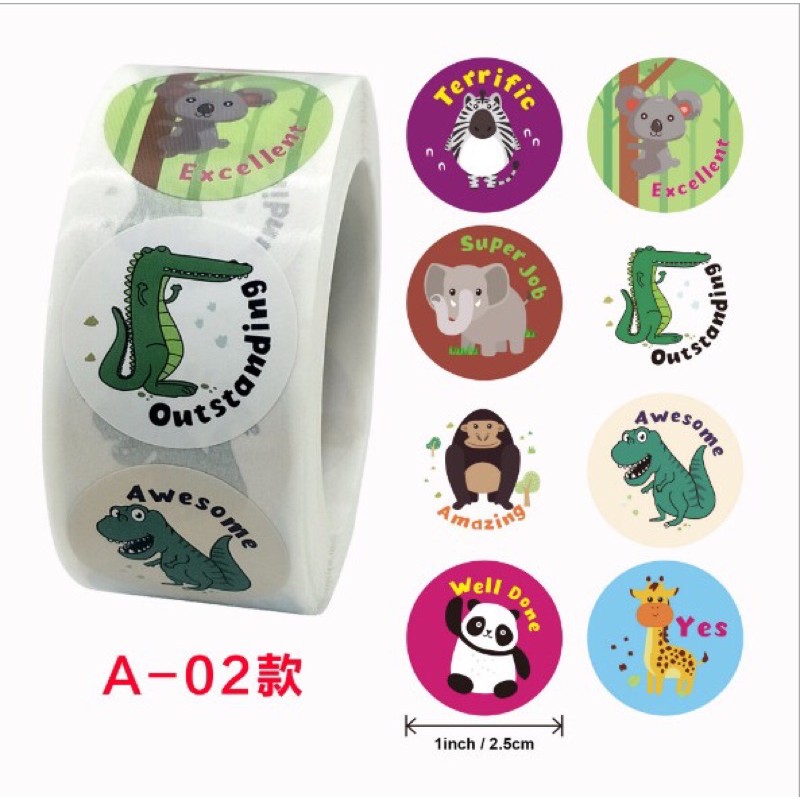 Sticker khen thưởng cuộn