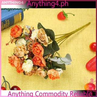 Bó hoa hồng giả từ vải lụa xinh xắn dùng để trang trí