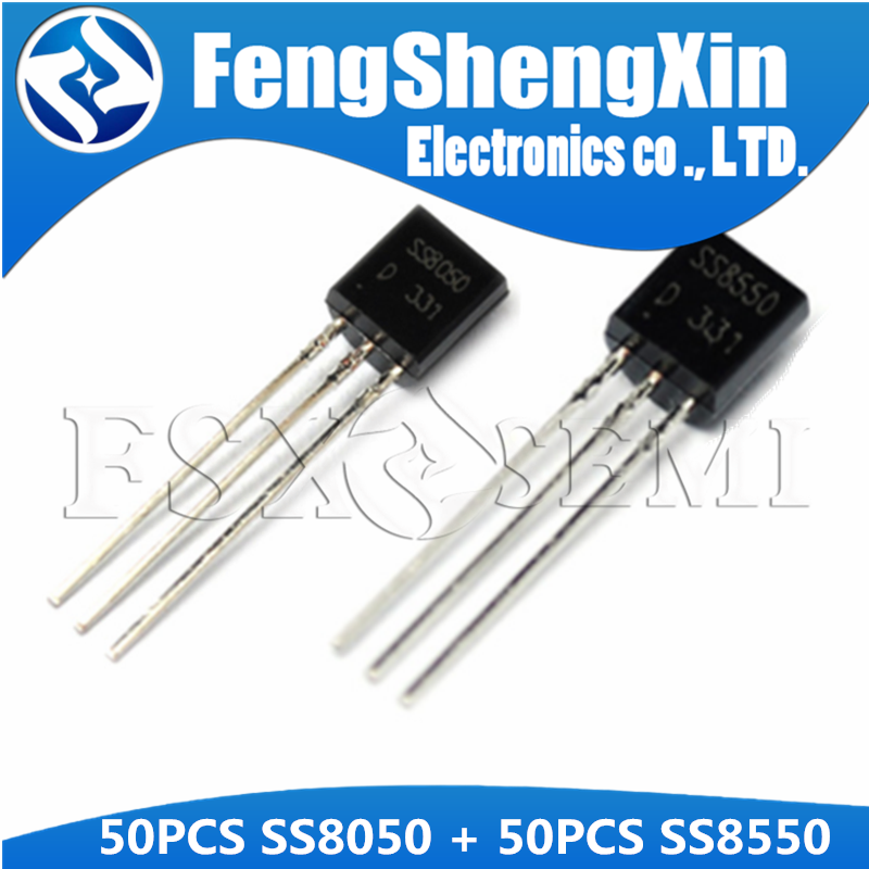 Set 100 Linh Kiện Bán Dẫn Ss8050 + 50 SS8550 Ic Chất Lượng Cao