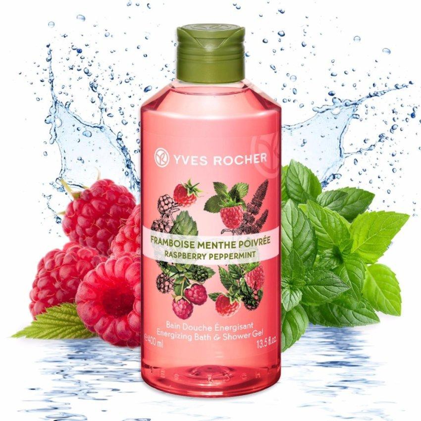 [CHÍNH HÃNG] Sữa Tắm Yves Rocher Raspberry Peppermint Energizing Bath &amp; Shower Gel 400ml