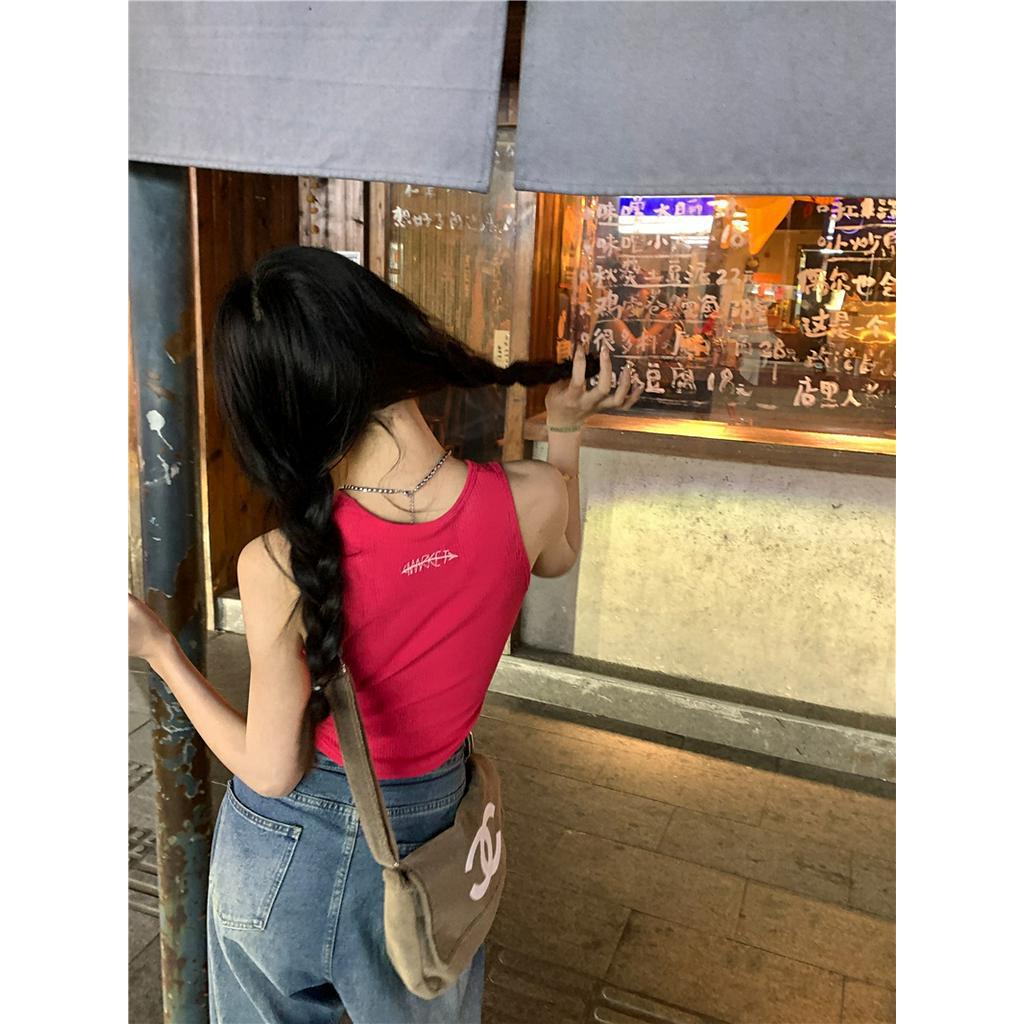 Áo Dây Nữ Cộc Tay In Chữ Slimmer Look 63482