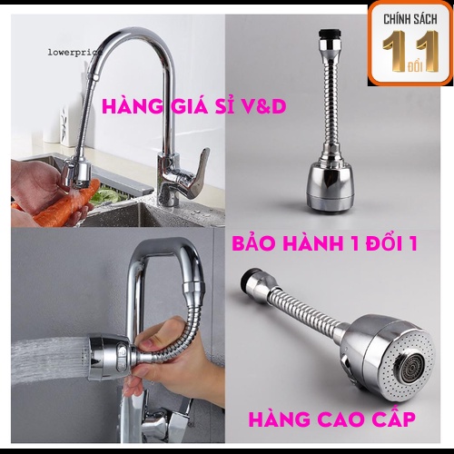 Đầu vòi lọc nước tăng áp.có thể xoay 360 độ tiện dụng