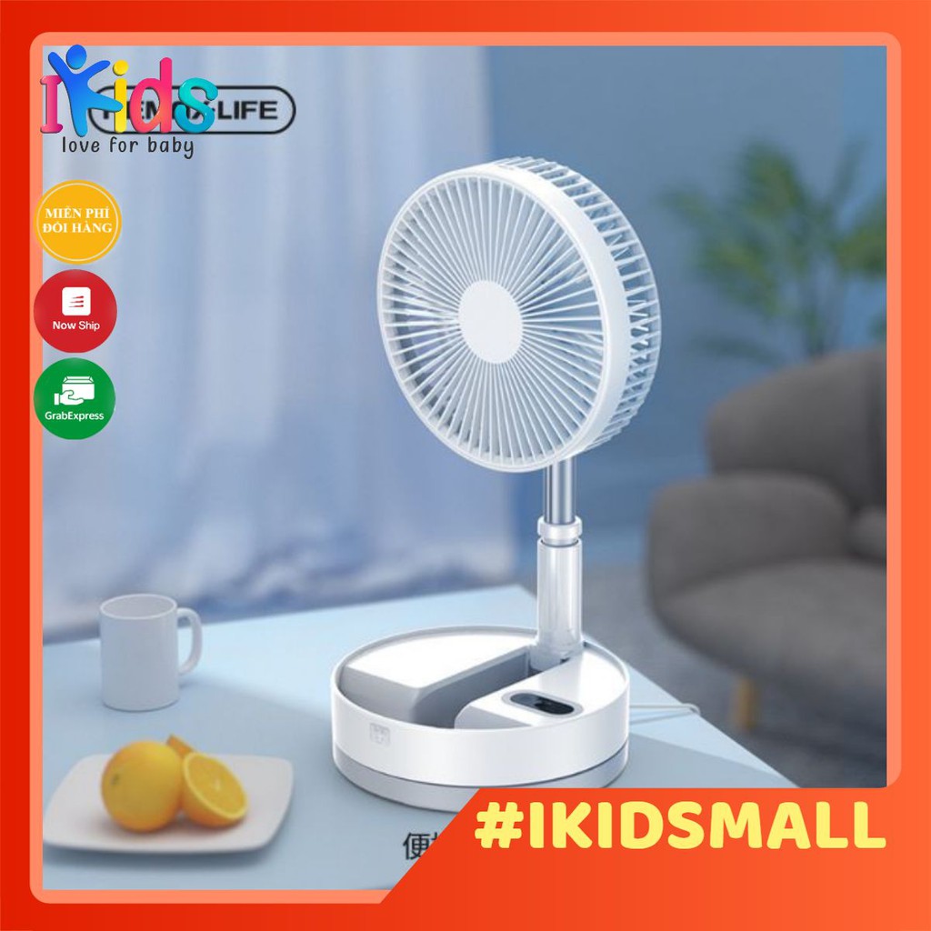 Quạt tích điện di động REMAX PRO - Folding Fan Q7, pin 7200mAd, BH 1 năm