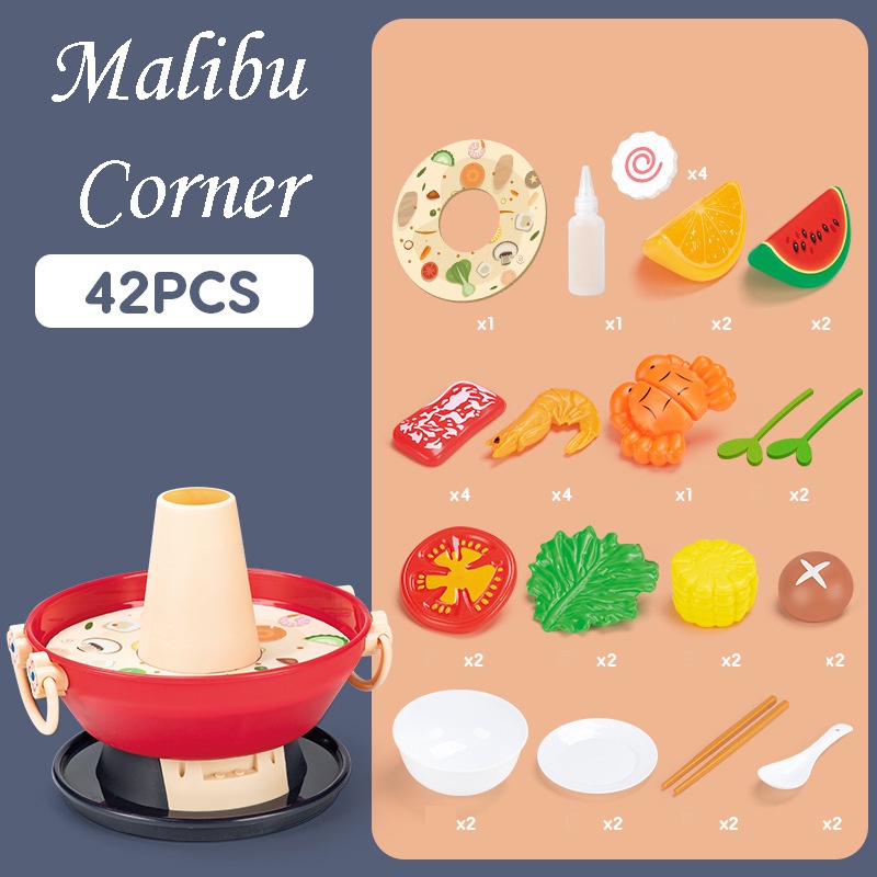 Mô Hình Nồi Lẩu Mini Decor Siêu Hot Có Pin Sạc - Malibu Corner