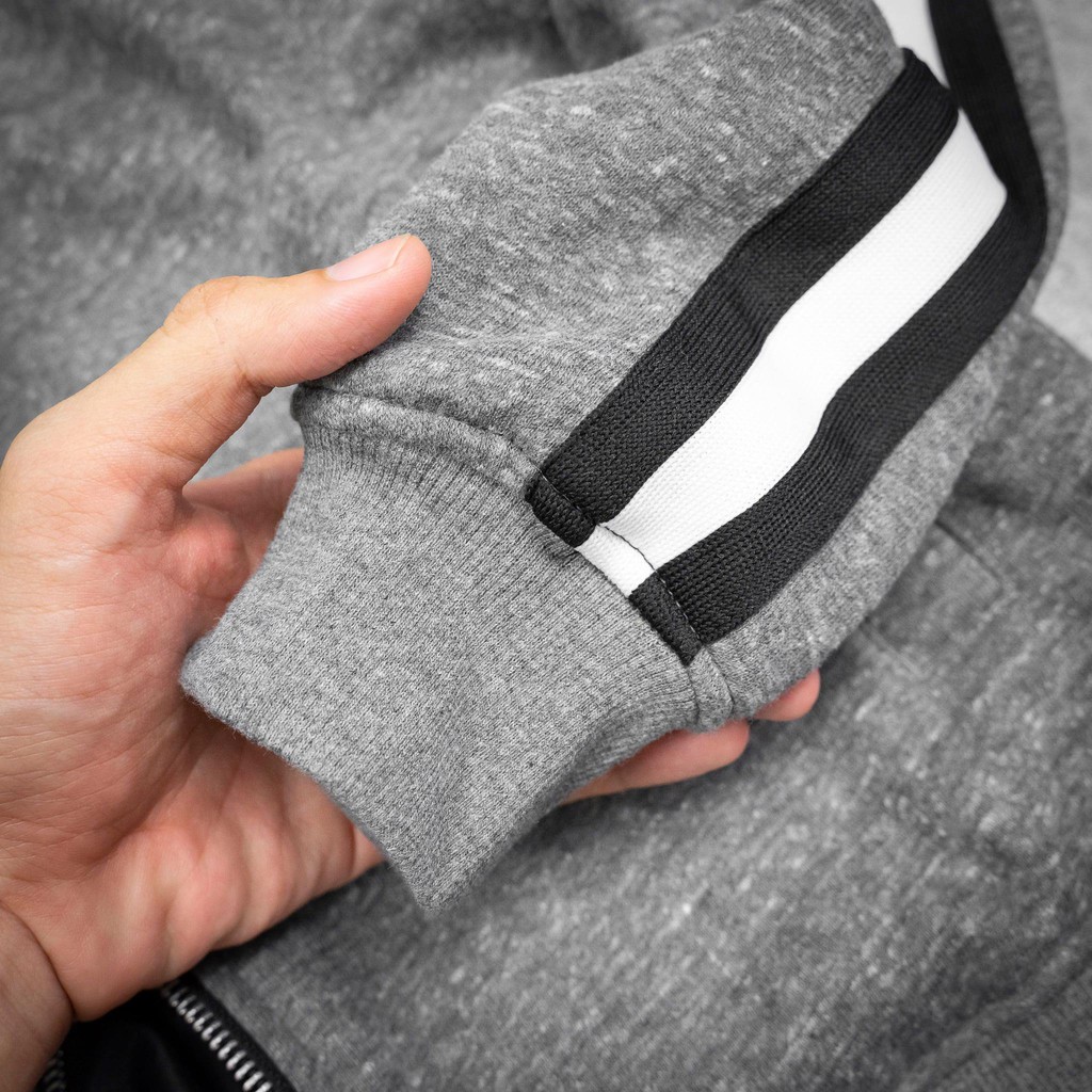 Áo khoác nỉ Nam phối sọc tay - N019 | BigBuy360 - bigbuy360.vn