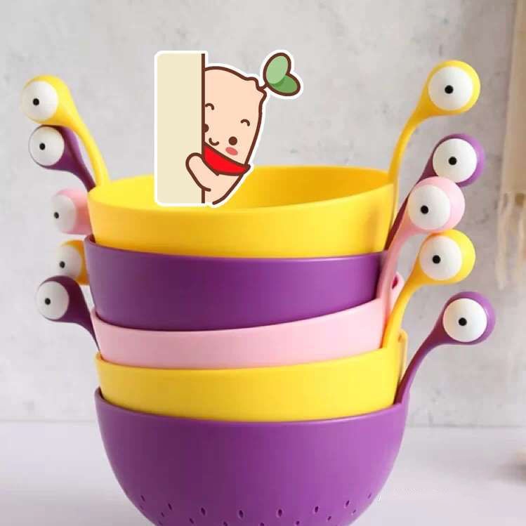 Rổ Nhựa Ráo Nước Hình Quái Vật Hoạt Hình Ngộ Nghĩnh Sáng Tạo Kiểu Hàn Quốc