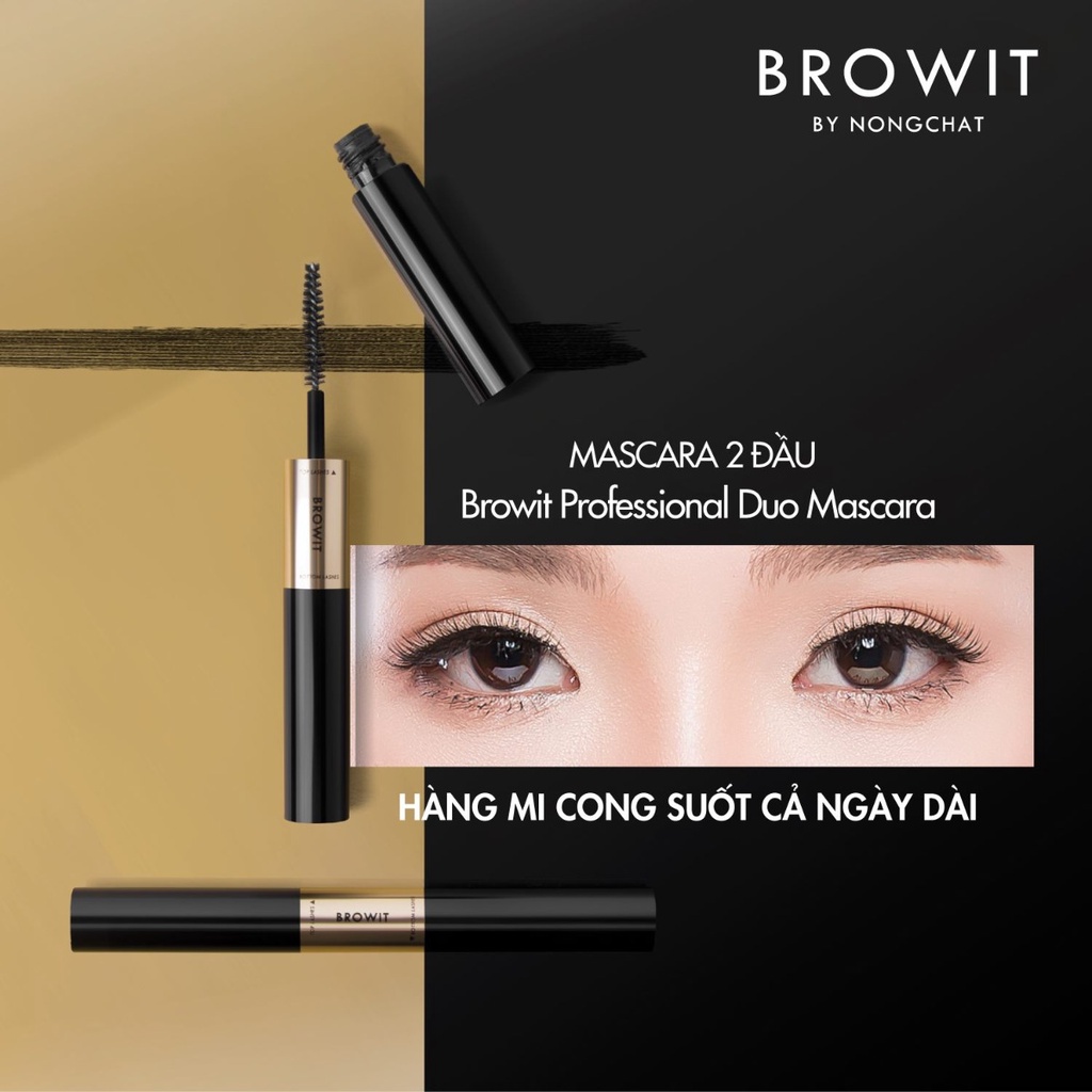 Mascara 2 đầu browit by nongchat professional duo 8g làm dài, cong mi - ảnh sản phẩm 4