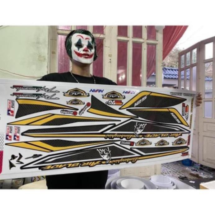 Tem rời Air blade 2014 dán xe đen