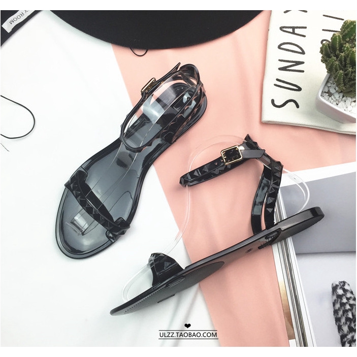 Sandal nữ đế bằng đơn giản phong cách thời trang mùa hè