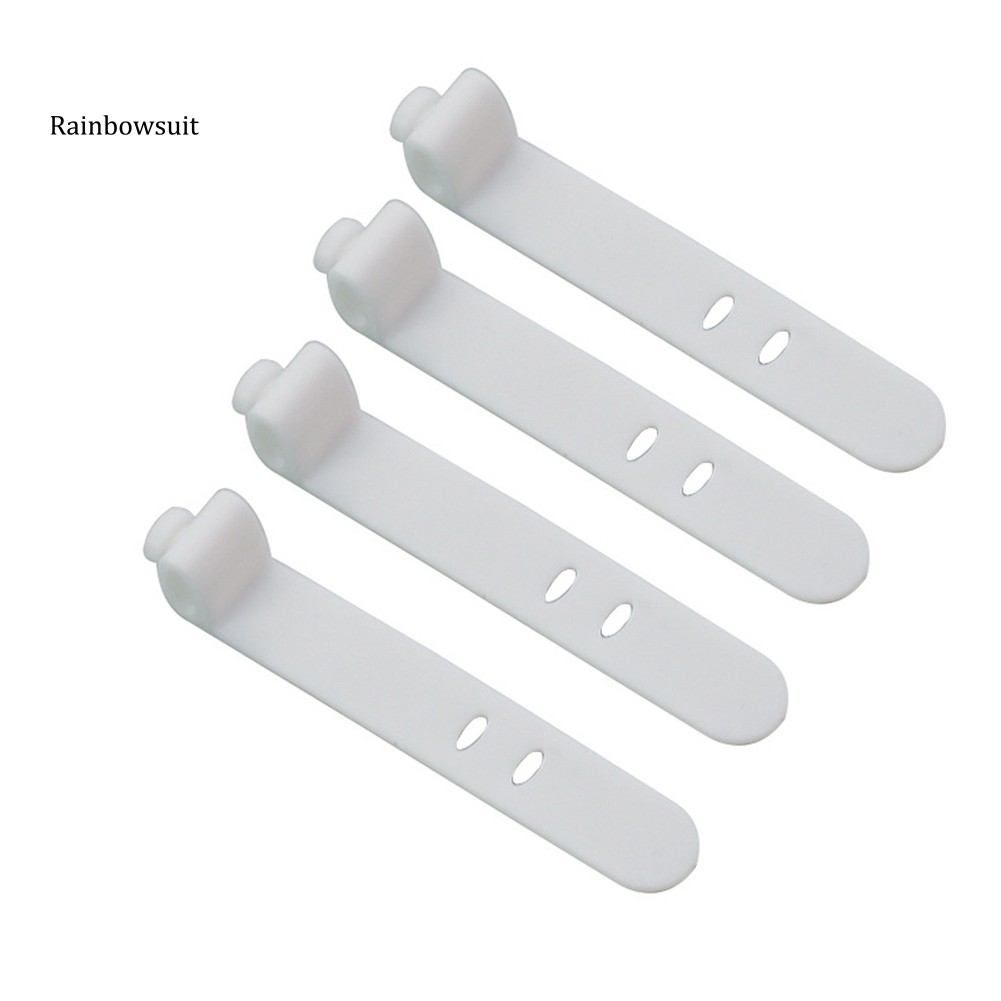 Set 4 dây quấn cáp sắp xếp gọn gàng bằng silicon cao cấp tiện dụng