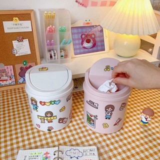 Thùng rác mini để bàn - nắp lật