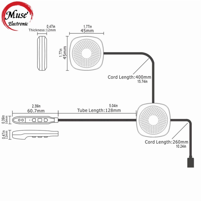 Hàng Có Sẵn Tai Nghe Bluetooth Chống Nước Có Micro Độ Nhạy Cao Cho Mũ Bảo Hiểm Xe Máy