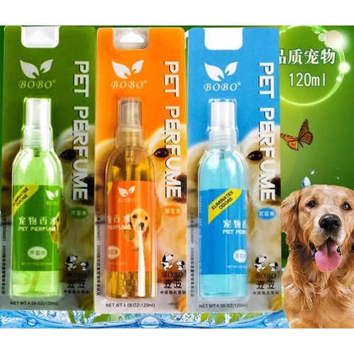 Nước hoa khử mùi cho chó mèo BoBo Pet Perfume chai 120ml