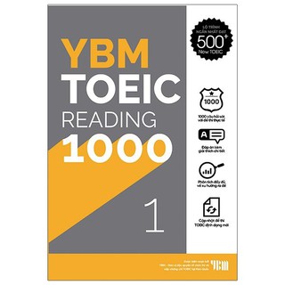 Sách - YBM Actual Toeic Tests RC 1000 - Vol 1 229K AlphaBooks