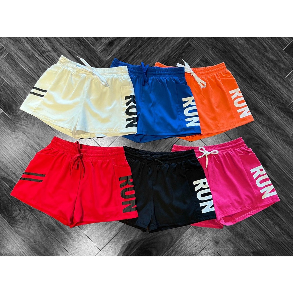 Quần đùi 2 lớp Run tập gym-yoga-aerobic có túi 2 bên