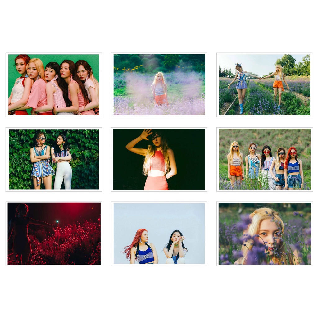 [Ép Lụa] Lomo Card 27 Ảnh RED VELVET- RED SUMMER