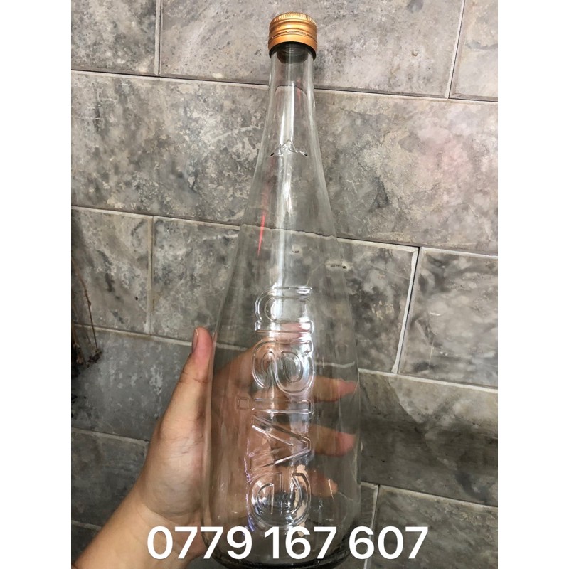 GIÁ SỈ Chai thuỷ tinh cổ cao dáng độc lạ 750ml