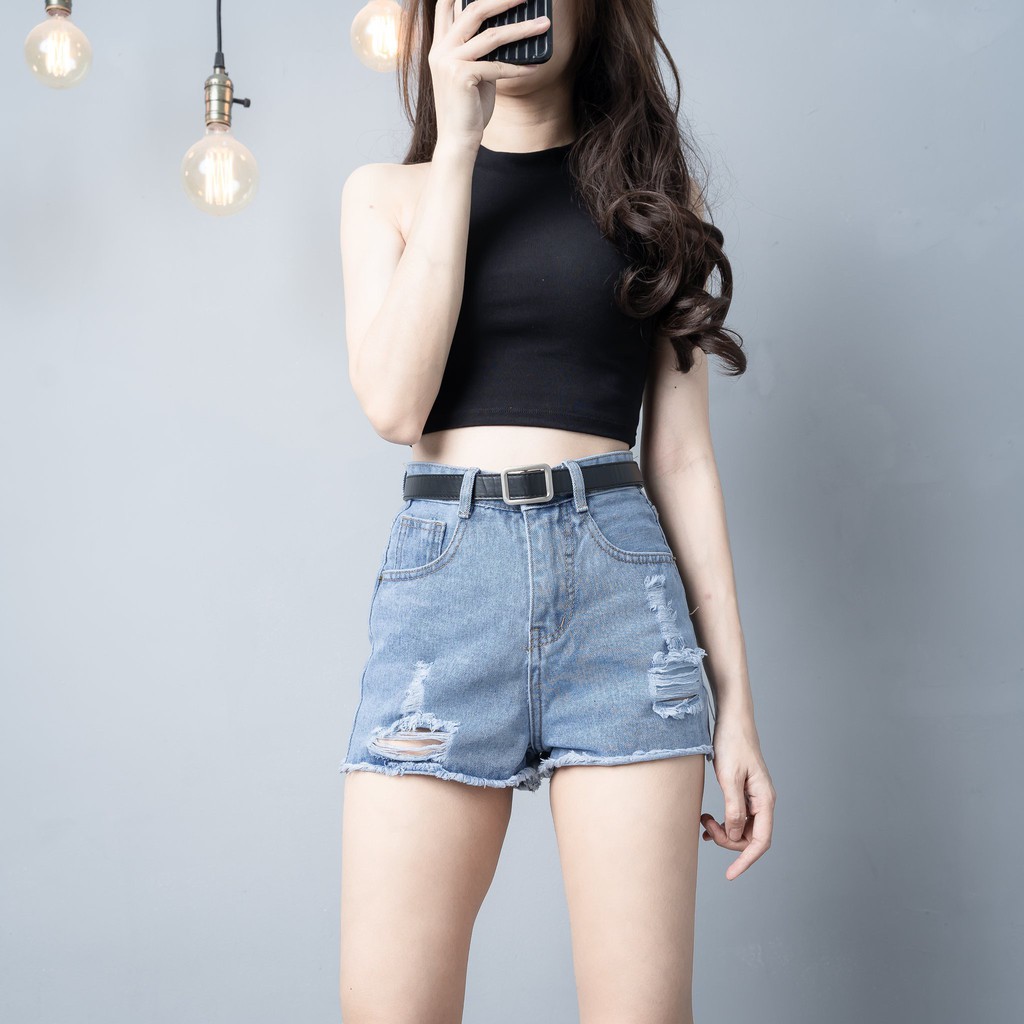 Quần Jeans Rách Lưng Cao Chuẩn Form | BigBuy360 - bigbuy360.vn