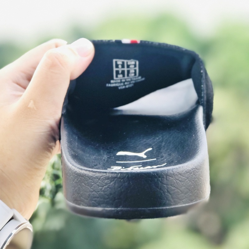 Dép unisex 𝐏𝐔𝐌𝐀 da lộn ❤️FREESHIP + Hộp❤️ dép mlb puma quai ngang hình con báo nam nữ thể thao kèm tem tag mác, bigsean