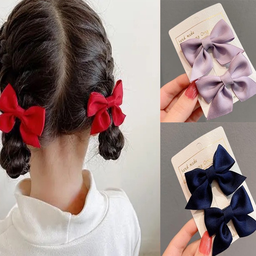 Kẹp tóc nơ 6 màu dễ thương cho bé gái