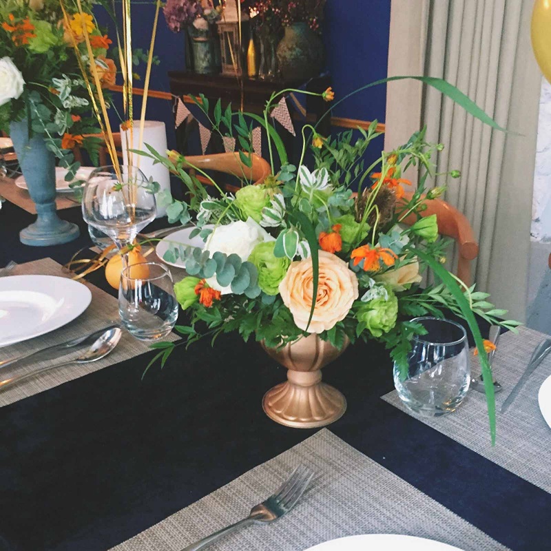 Chậu Hoa Bằng Kim Loại Phong Cách Vintage Dùng Trang Trí Nhà Cửa / Tiệc Cưới