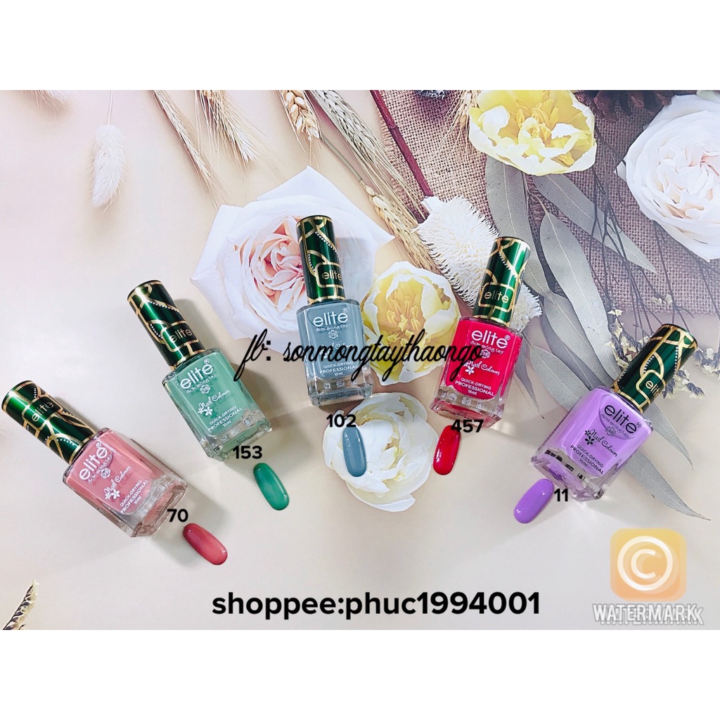 Sơn móng tay cao cấp Elite 16ml (không cần hơ máy)
