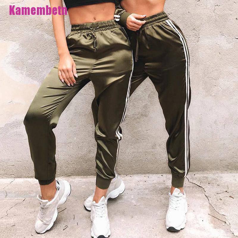 Quần Jogger Vải Satin Thời Trang Cho Nữ Tập Thể Thao | BigBuy360 - bigbuy360.vn