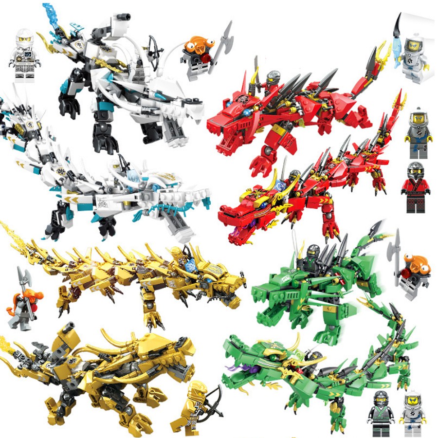 [Mã LIFE0503TOYS1 giảm 10% đơn 150k] [461 Chi Tiết] Bộ Đồ Chơi Xếp Hình Lego Ninja Rồng Cho Bé ninjago, Lego Dragon