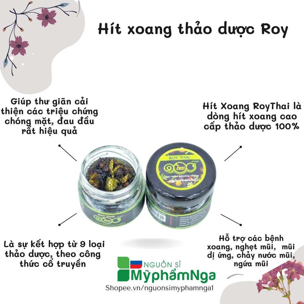 Hít Xoang thảo dược Thái Lan Roy Thai