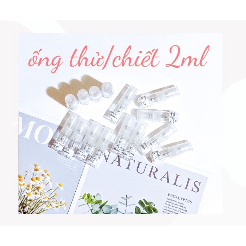 Ống thử nước hoa 2ml các loại (Inbox chọn mẫu)