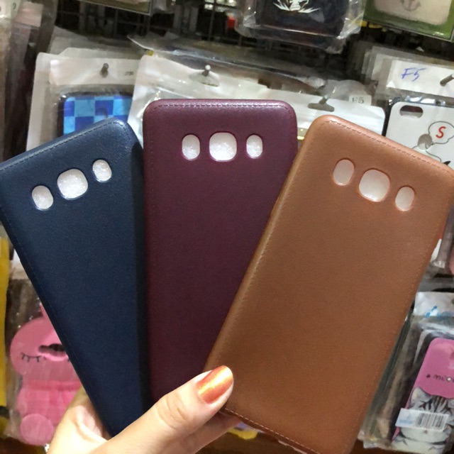Samsung Galaxy J5 2016 ốp lưng giả da chỉ viền