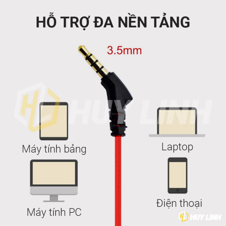Tai nghe chơi game FPS Pubg G901 có Micro HD, chân 3.5mm - có Mic âm thanh chuẩn Stereo chuyên Game Mobile, PC /ROS/FF