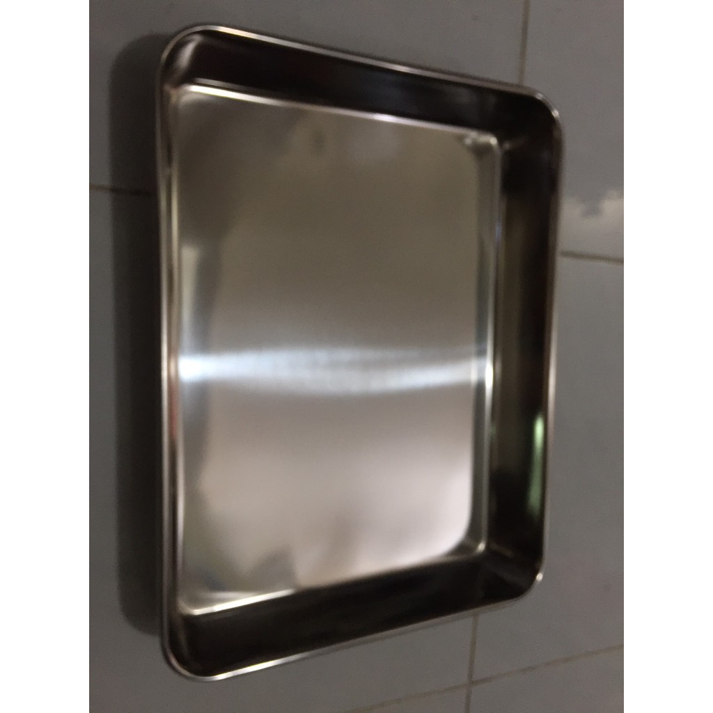 Khuôn chữ nhật cách thủy inox 35 cm x 27.5 cm x 6 cm