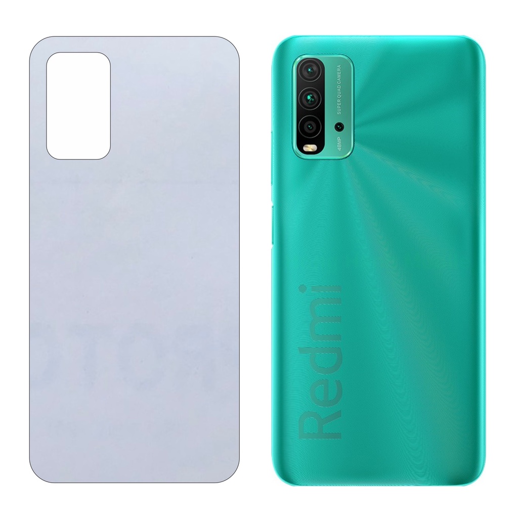 Miếng Dán Lưng Xiaomi Redmi 9T / Poco M3 Decal Trong Nhám Chống Vân Tay