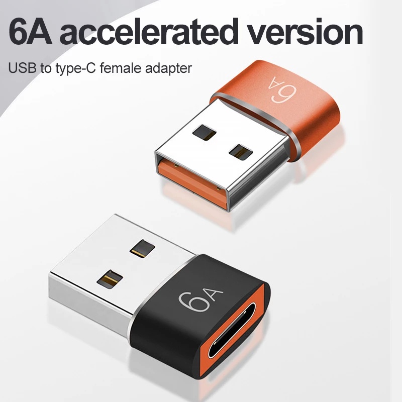 Cáp Chuyển Đổi 6A USB 3.0 Sang Cổng Type-C Tốc Độ Nhanh Cho Laptop/Điện Thoại
