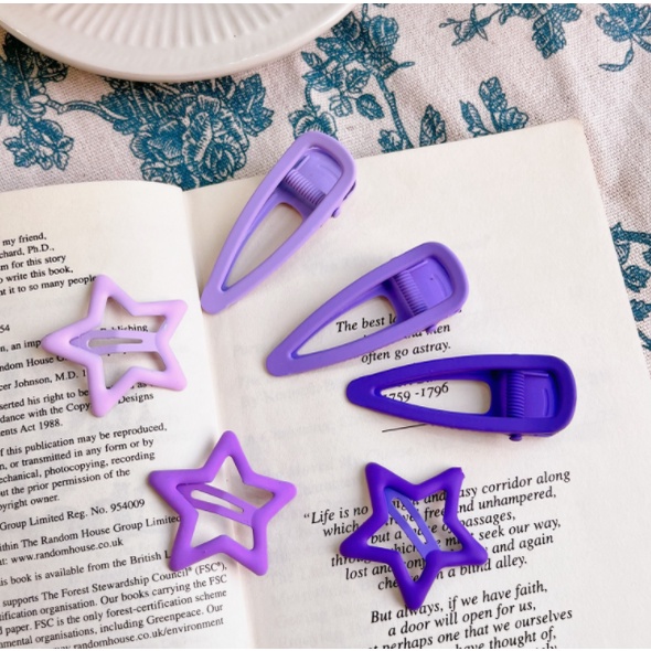 Kẹp tóc nữ cài tóc hàn quốc theo set 3 màu pastel siêu đẹp nhiều hình đi chơi chụp ảnh cute giá rẻ