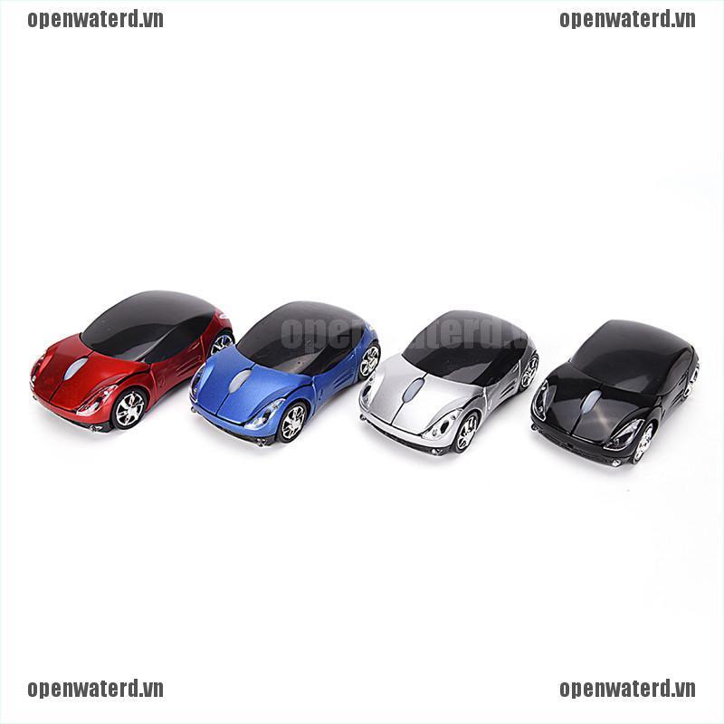 OPD Car Model Wireless Optical Mouse Ferrari Shaped Mause Game 1600DPI for PC Laptop