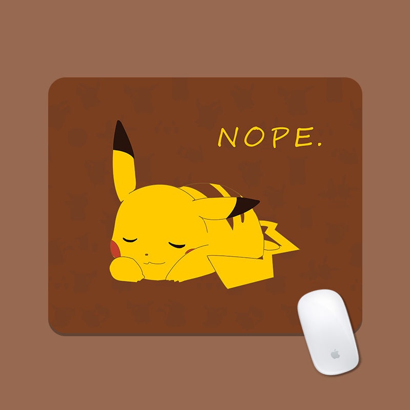 Tấm Lót Chuột Máy Tính Dày Dặn Chống Trượt In Hoạt Hình Pikachu Dễ Thương Cho Nam Và Nữ