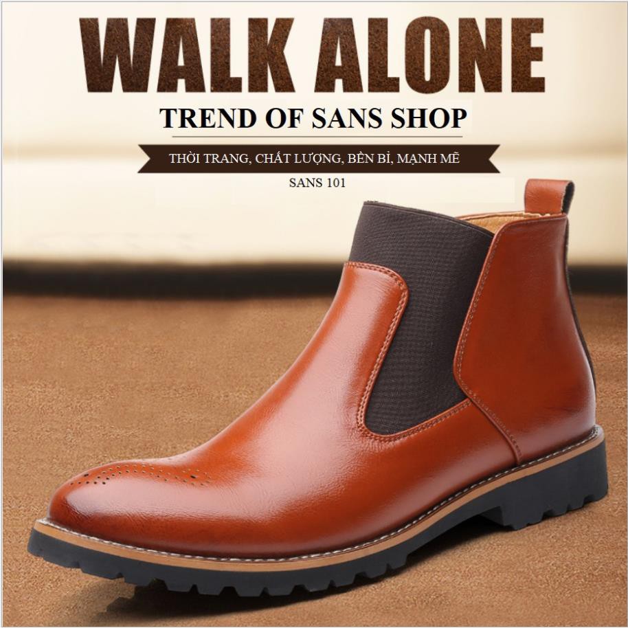 Free Giày Chelsea Boots Giày Bốt Nam Da Thật Sans101 Uy Tín 2020 ⚡ CHẤT sịn : " * ⁿ ? | BigBuy360 - bigbuy360.vn