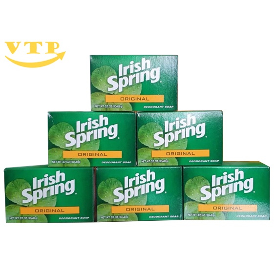 Combo 6 Cục Xà Phòng Diệt Khuẩn Irish Spring 104,8gr – Mỹ