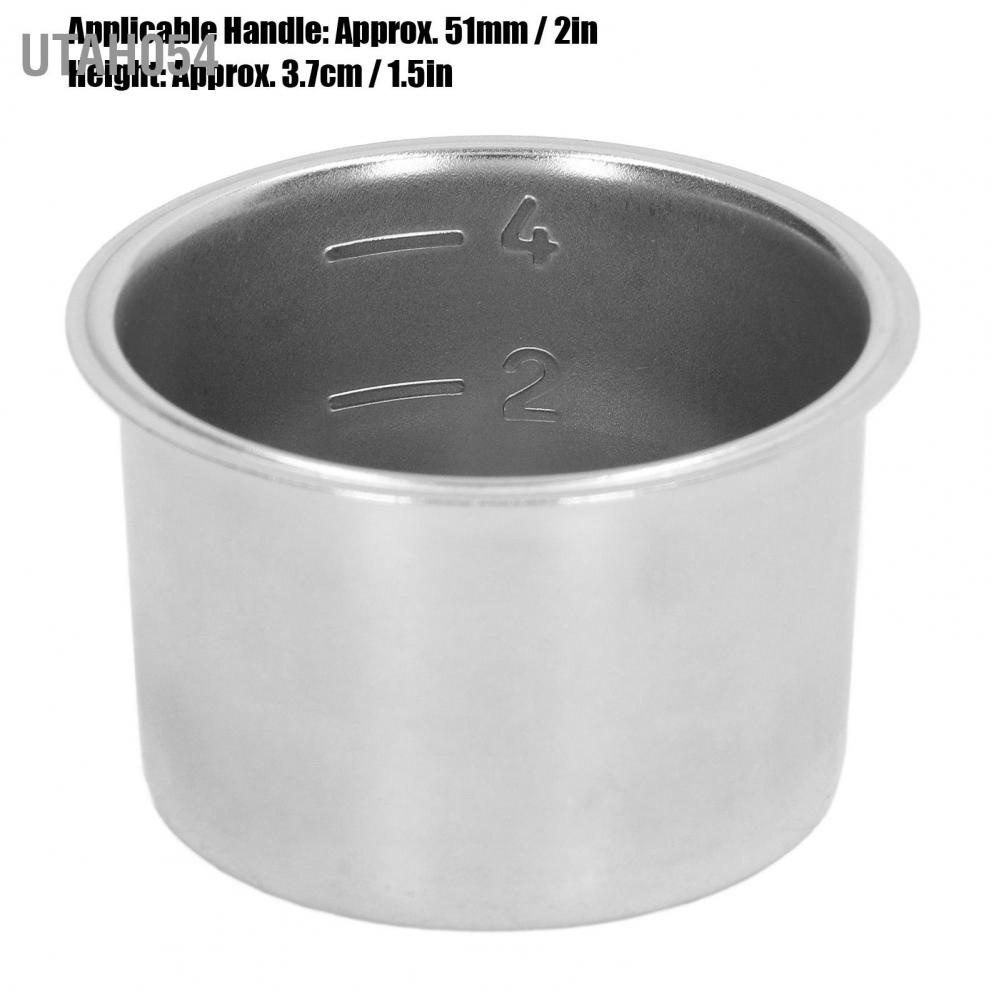 🌈Hàng HOT Giỏ lọc cà phê  51mm Rổ bộ lọc xốp 4 cốc bằng thép không gỉ cho Máy pha cà phê Portafilter tay cầm