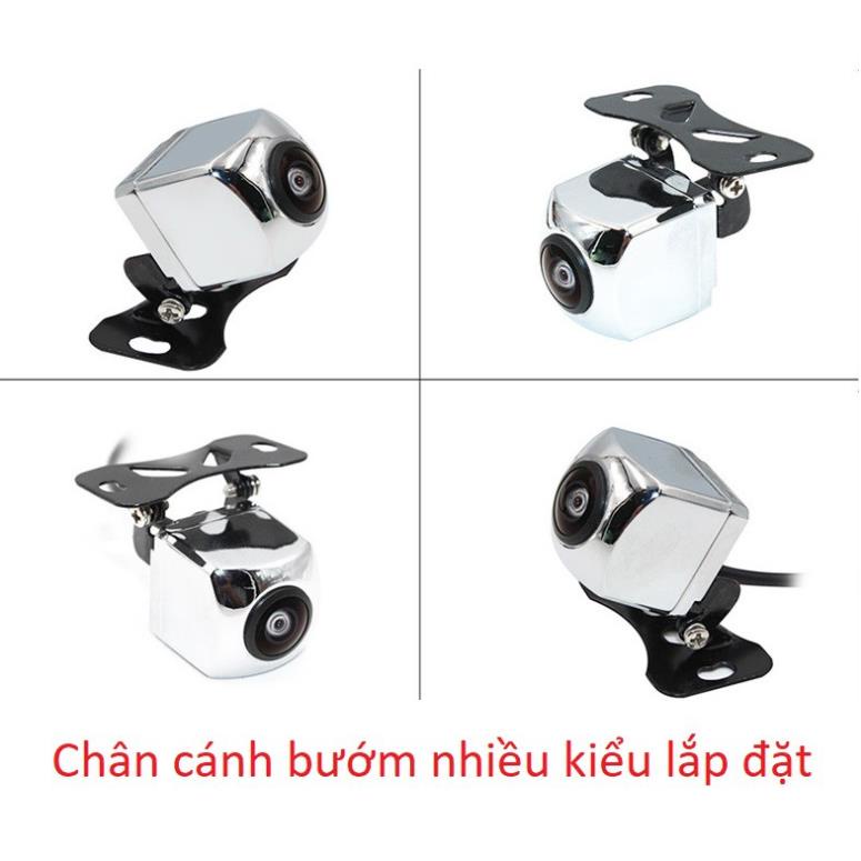 Camera lùi MẮT LỒI góc rộng mạ bạc inox HD 720p siêu phẩm MỌI LOẠI MÀN AHD CCD | BigBuy360 - bigbuy360.vn