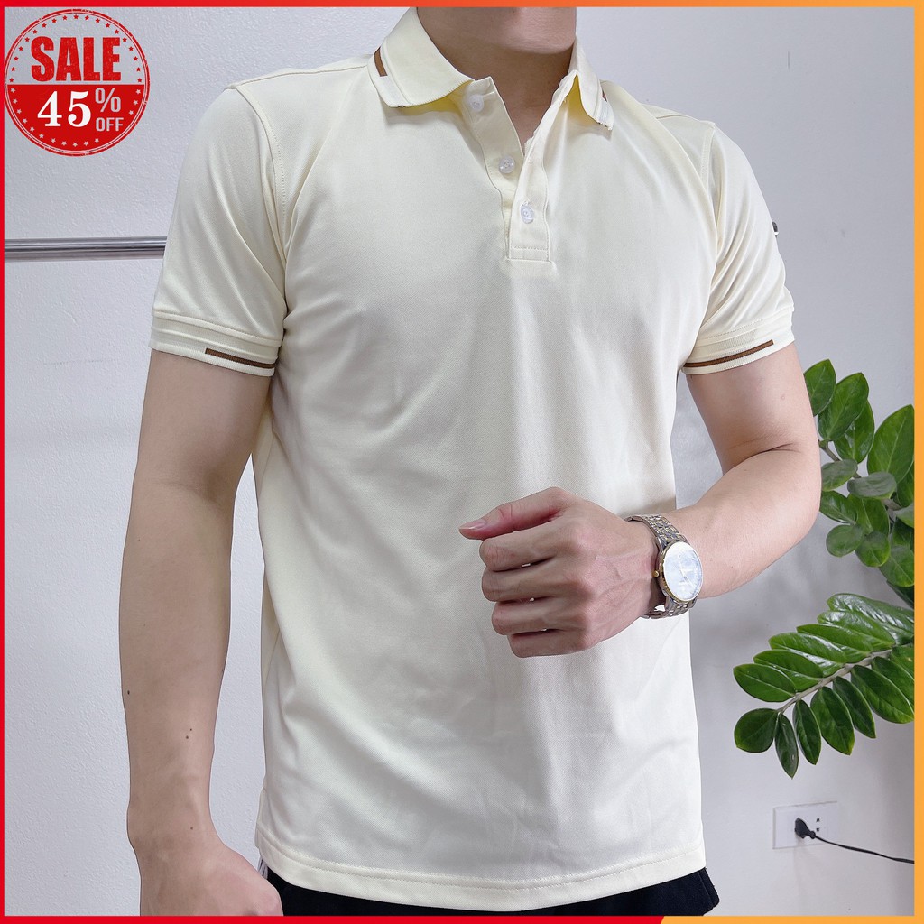 Áo polo nam cao cấp cổ viền, áo thun nam ngắn tay bo viền năng động,co dãn thoải mái khi vận động