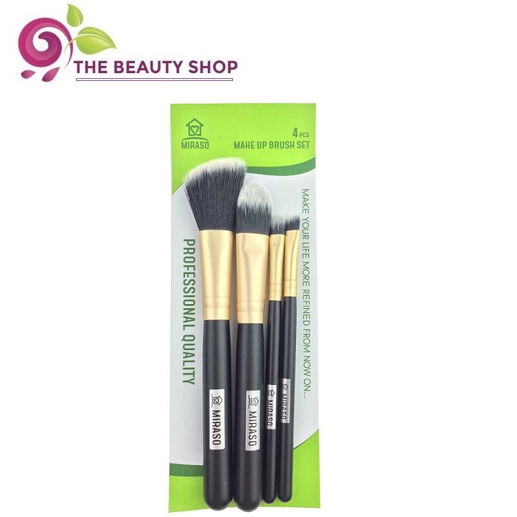 Bộ cọ trang điểm Miraso Make Up Brush Set 4 cây (MRS03)